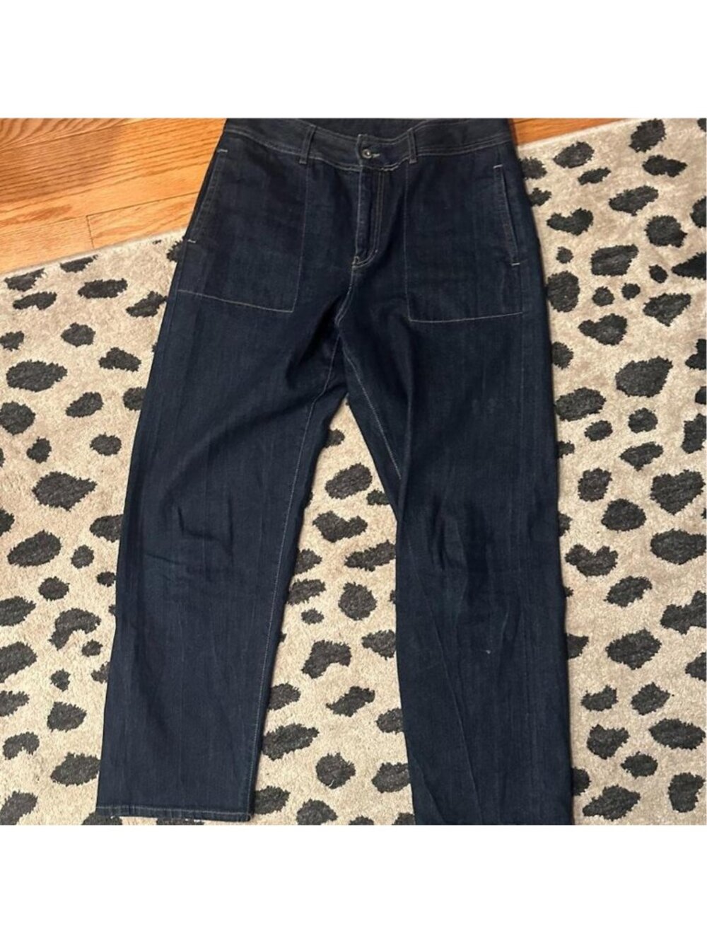Poetry Navy Blue Jeans Size